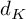 d Subscript upper K