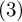 left parenthesis 3 right parenthesis