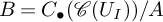 upper B equals upper C Subscript bullet Baseline left parenthesis script upper C left parenthesis upper U Subscript upper I Baseline right parenthesis right parenthesis divided by upper A