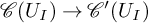 script upper C left parenthesis upper U Subscript upper I Baseline right parenthesis right arrow script upper C prime left parenthesis upper U Subscript upper I Baseline right parenthesis