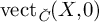 vect Subscript ModifyingAbove italic upper C With italic caron Baseline left parenthesis upper X comma 0 right parenthesis