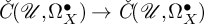ModifyingAbove italic upper C With italic caron left parenthesis script upper U comma normal upper Omega Subscript upper X Superscript bullet Baseline right parenthesis right arrow ModifyingAbove italic upper C With italic caron left parenthesis script upper U comma normal upper Omega Subscript upper X Superscript bullet Baseline right parenthesis