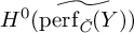 upper H Superscript 0 Baseline left parenthesis ModifyingAbove perf Subscript ModifyingAbove italic upper C With italic caron Baseline left parenthesis upper Y right parenthesis With tilde right parenthesis