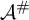 script upper A Superscript number sign