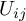 upper U Subscript i j