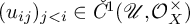 left parenthesis u Subscript i j Baseline right parenthesis Subscript j less than i Baseline element of ModifyingAbove italic upper C With italic caron Superscript 1 Baseline left parenthesis script upper U comma script upper O Subscript upper X Superscript times Baseline right parenthesis