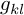 g Subscript k l