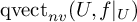 qvect Subscript n v Baseline left parenthesis upper U comma f vertical bar Subscript upper U Baseline right parenthesis