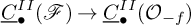 ModifyingBelow upper C With quotation dash Subscript bullet Superscript upper I upper I Baseline left parenthesis script upper F right parenthesis right arrow ModifyingBelow upper C With quotation dash Subscript bullet Superscript upper I upper I Baseline left parenthesis script upper O Subscript negative f Baseline right parenthesis