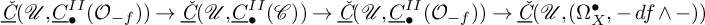ModifyingBelow ModifyingAbove italic upper C With italic caron With quotation dash left parenthesis script upper U comma ModifyingBelow upper C With quotation dash Subscript bullet Superscript upper I upper I Baseline left parenthesis script upper O Subscript negative f Baseline right parenthesis right parenthesis right arrow ModifyingBelow ModifyingAbove italic upper C With italic caron With quotation dash left parenthesis script upper U comma ModifyingBelow upper C With quotation dash Subscript bullet Superscript upper I upper I Baseline left parenthesis script upper C right parenthesis right parenthesis right arrow ModifyingBelow ModifyingAbove italic upper C With italic caron With quotation dash left parenthesis script upper U comma ModifyingBelow upper C With quotation dash Subscript bullet Superscript upper I upper I Baseline left parenthesis script upper O Subscript negative f Baseline right parenthesis right parenthesis right arrow ModifyingBelow ModifyingAbove italic upper C With italic caron With quotation dash left parenthesis script upper U comma left parenthesis normal upper Omega Subscript upper X Superscript bullet Baseline comma minus d f and minus right parenthesis right parenthesis