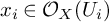 x Subscript i Baseline element of script upper O Subscript upper X Baseline left parenthesis upper U Subscript i Baseline right parenthesis