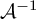 script upper A Superscript negative 1