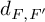 d Subscript upper F comma upper F prime