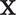 bold upper X