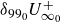 delta Subscript 99 Sub Subscript 0 Baseline upper U Subscript normal infinity 0 Superscript plus