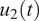 u 2 left parenthesis t right parenthesis