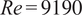 re equals 9190