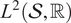 upper L squared left parenthesis script upper S comma double struck upper R right parenthesis