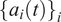 StartSet a Subscript i Baseline left parenthesis t right parenthesis EndSet Subscript i