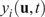 y Subscript i Baseline left parenthesis bold u comma t right parenthesis