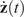 ModifyingAbove bold z With dot left parenthesis t right parenthesis