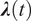 bold italic lamda left parenthesis t right parenthesis