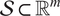 script upper S subset of double struck upper R Superscript m
