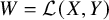 upper W equals script upper L left parenthesis upper X comma upper Y right parenthesis