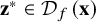 bold z Superscript asterisk Baseline element of script upper D Subscript f Baseline left parenthesis bold x right parenthesis