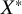 upper X Superscript asterisk