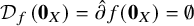 script upper D Subscript f Baseline left parenthesis bold 0 Subscript upper X Baseline right parenthesis equals ModifyingAbove partial differential With caret f left parenthesis bold 0 Subscript upper X Baseline right parenthesis equals normal empty set