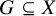 upper G subset of or equal to upper X