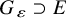 upper G Subscript epsilon Baseline superset of upper E