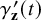 gamma prime Subscript bold z Baseline left parenthesis t right parenthesis