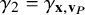 gamma 2 equals gamma Subscript bold x comma bold v Sub Subscript upper P Subscript
