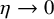 eta right arrow 0