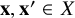bold x comma bold x prime element of upper X