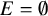 upper E equals normal empty set