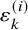 epsilon Subscript k Superscript left parenthesis i right parenthesis