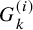 upper G Subscript k Superscript left parenthesis i right parenthesis