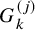 upper G Subscript k Superscript left parenthesis j right parenthesis