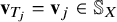 bold v Subscript upper T Sub Subscript j Baseline equals bold v Subscript j Baseline element of double struck upper S Subscript upper X