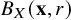 upper B Subscript upper X Baseline left parenthesis bold x comma r right parenthesis
