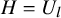 upper H equals upper U Subscript l