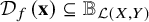 script upper D Subscript f Baseline left parenthesis bold x right parenthesis subset of or equal to double struck upper B Subscript script upper L left parenthesis upper X comma upper Y right parenthesis