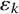 epsilon Subscript k
