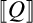 The absolute value of Q represented by a capital script Q enclosed within double vertical bars.