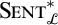 S E N T asterisk sub script script L