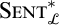 S E N T super asterisk sub script L
