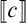 The absolute value of C enclosed within double vertical bars.
